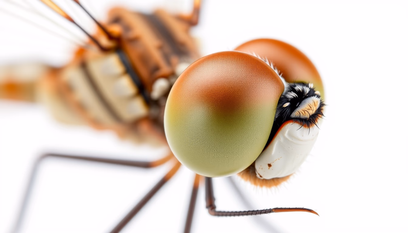 dragonfly eye closeup in editorial style