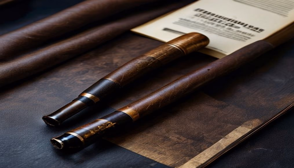 Dunhill bruyere root pipe em fotografia editorial de luxo