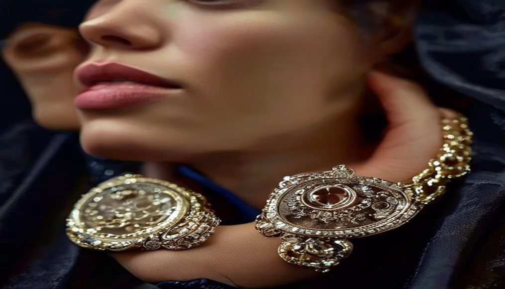 Edwardian platinum bracelet em fotografia editorial de luxo