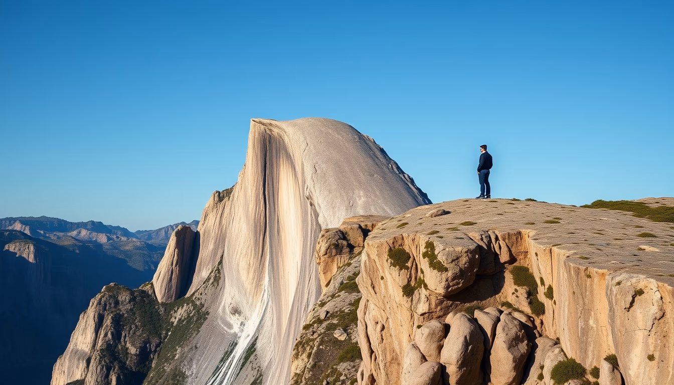 el capitan cliff in editorial style