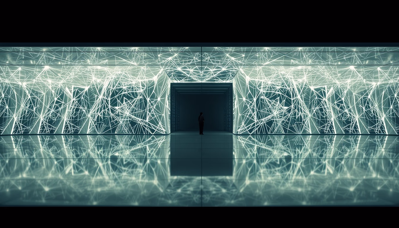 electron cloud render in editorial style