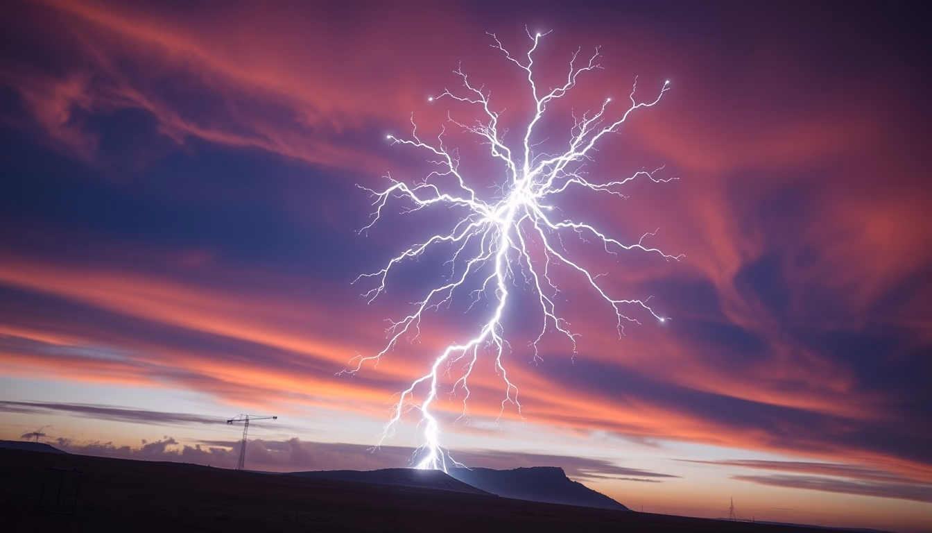 electron cloud render in editorial style