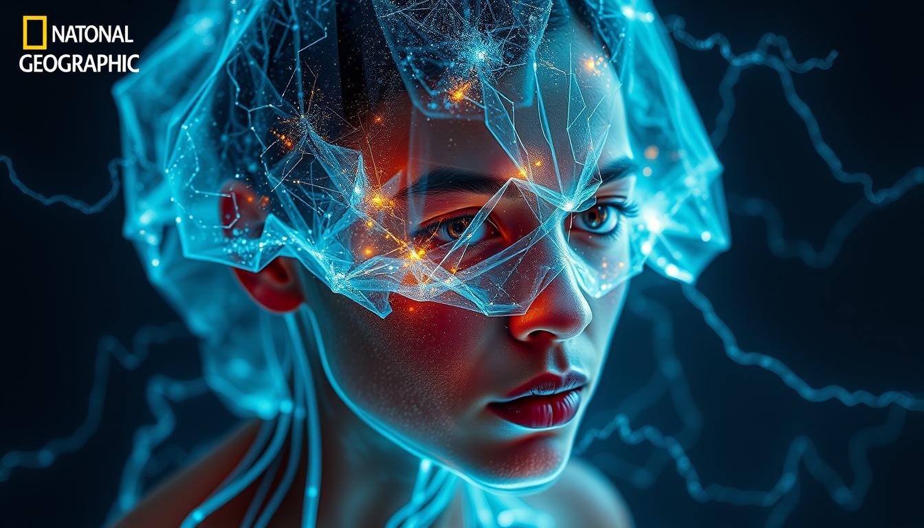 electron cloud render in editorial style