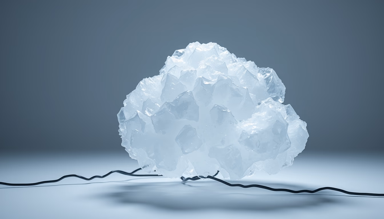 electron cloud render in editorial style