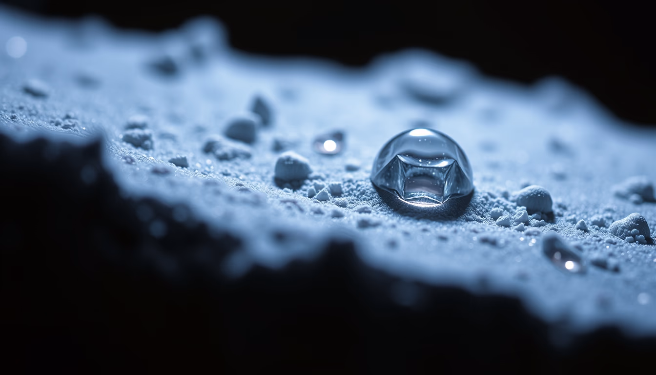 electron microscope sample in editorial style