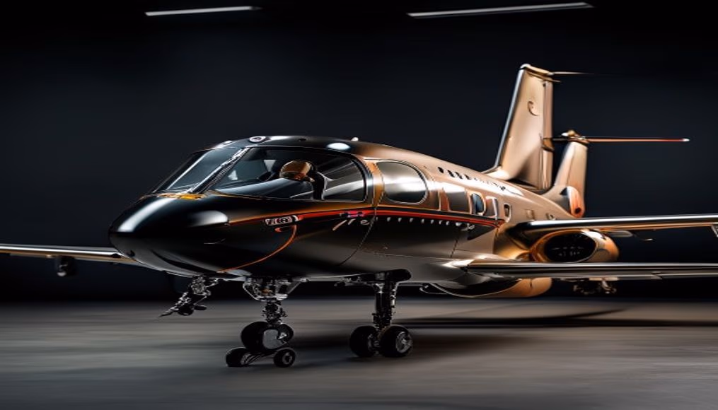 embraer praetor 600 leather in luxury editorial photography