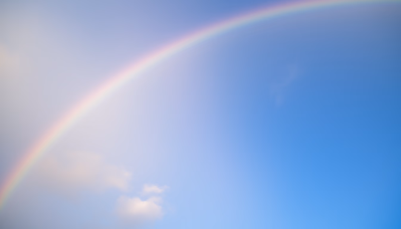 embroidery floss rainbow in editorial style