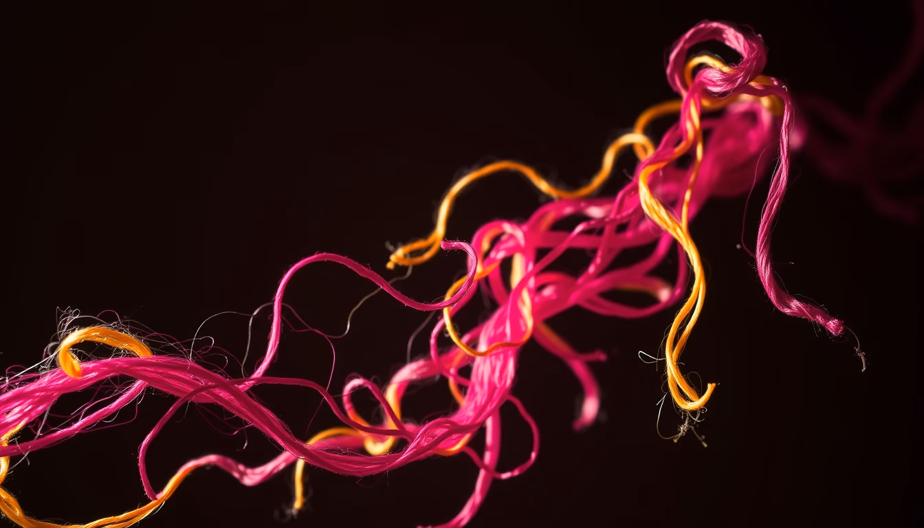 embroidery floss rainbow in editorial style