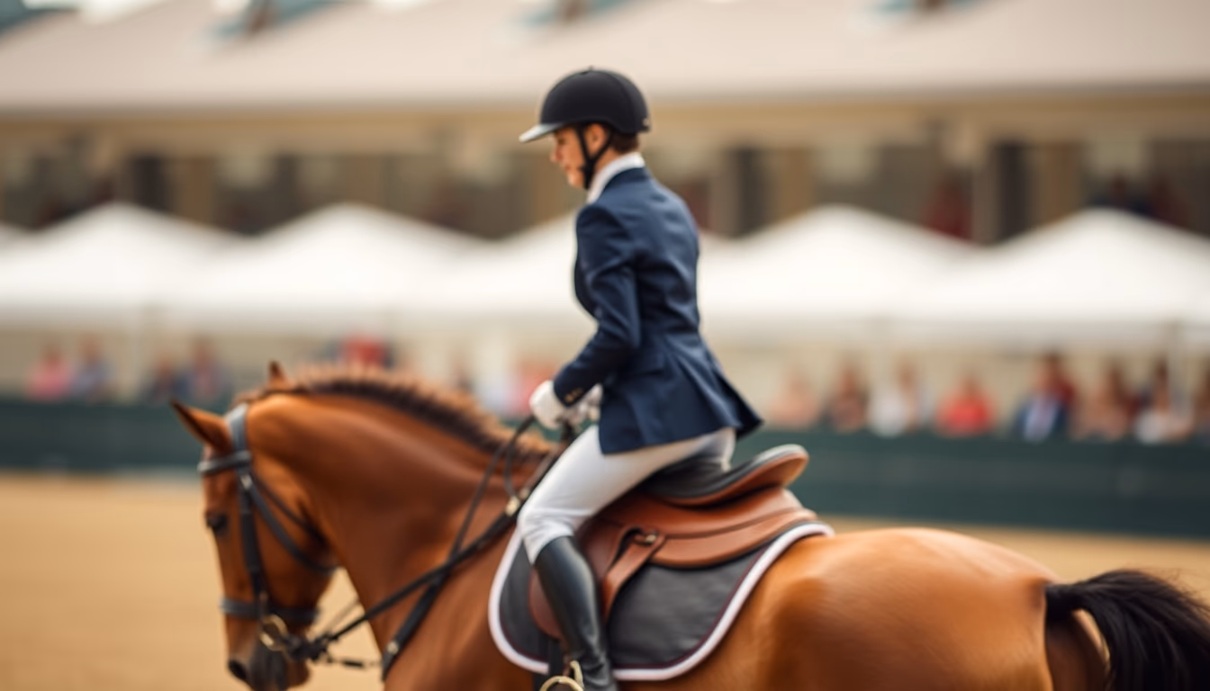 english saddle dressage in editorial style