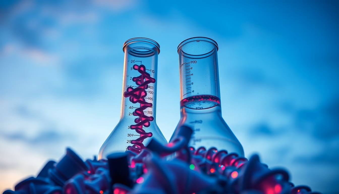 enzyme catalysis 3d in editorial style