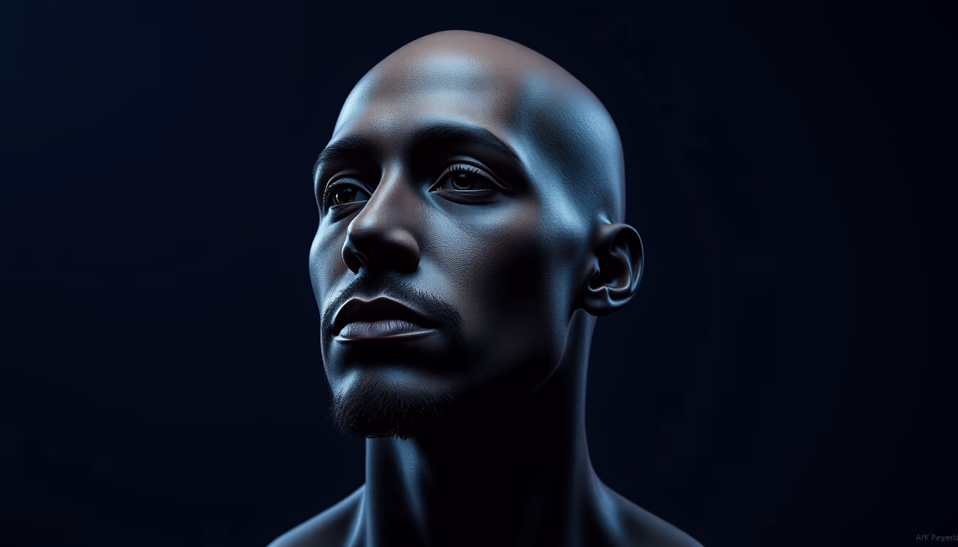 ethereum 3D render on dark gradient in editorial style