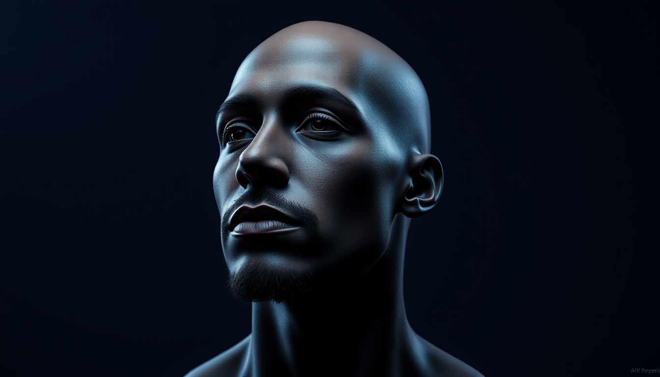 ethereum 3D render on dark gradient in editorial style