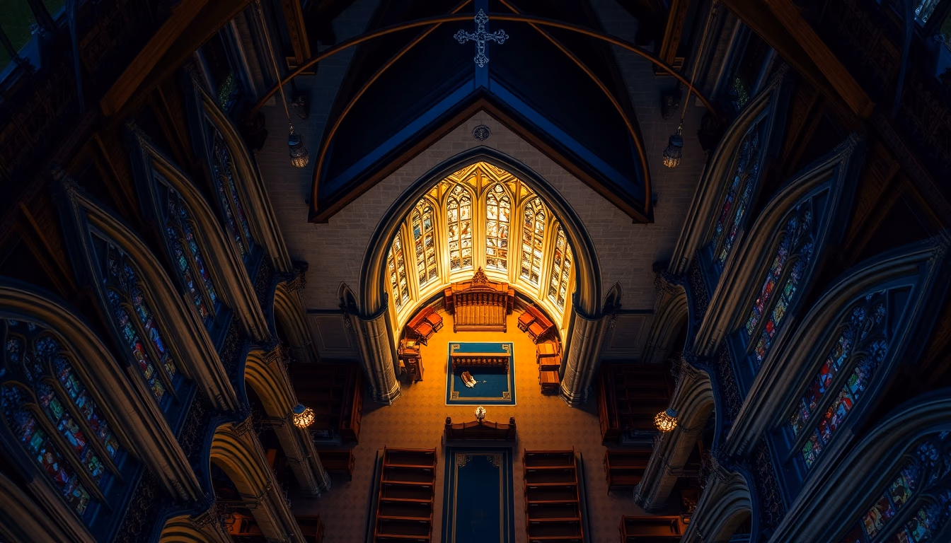 eton chapel interior in editorial style