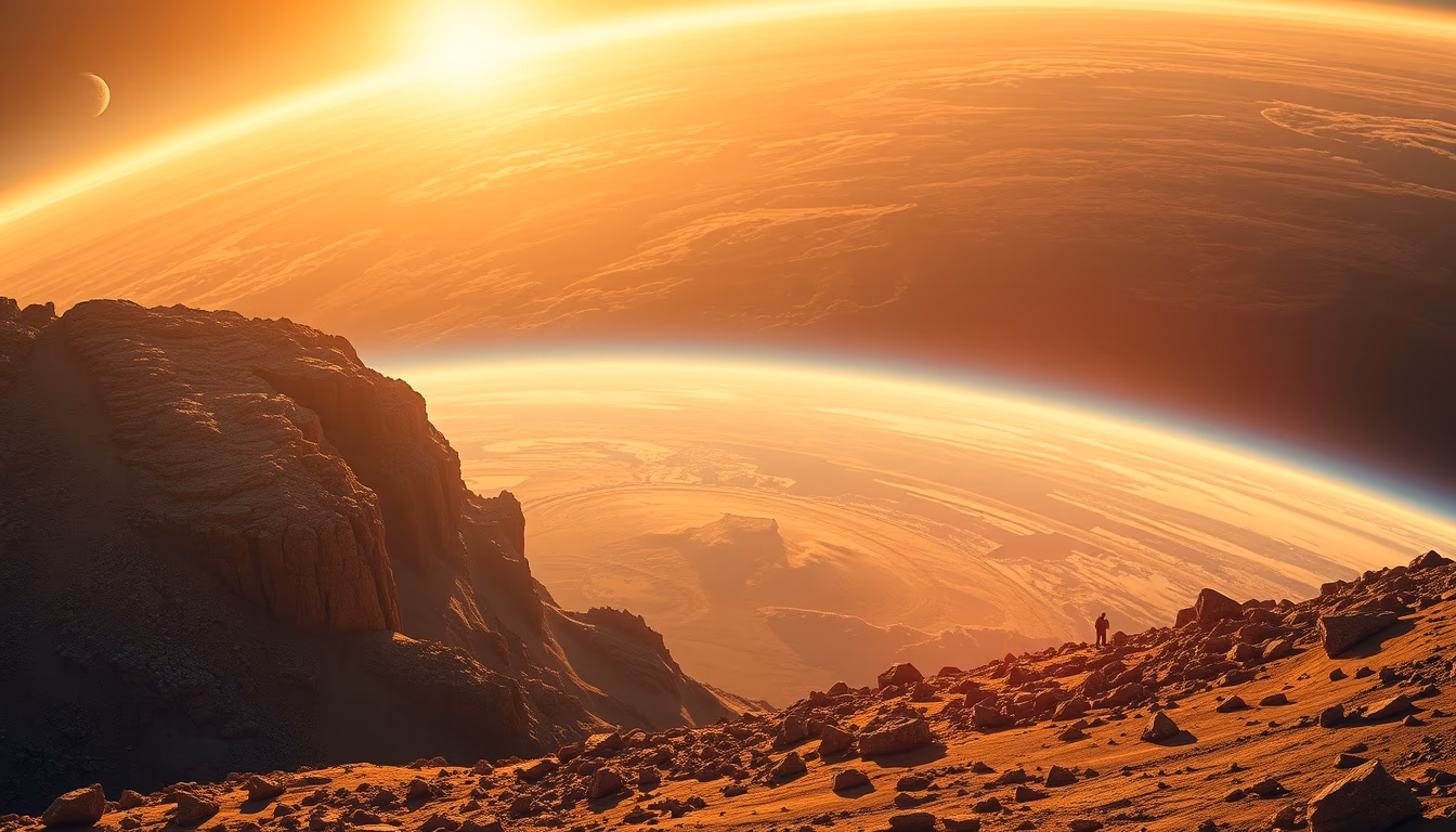 exoplanet earth-like in editorial style