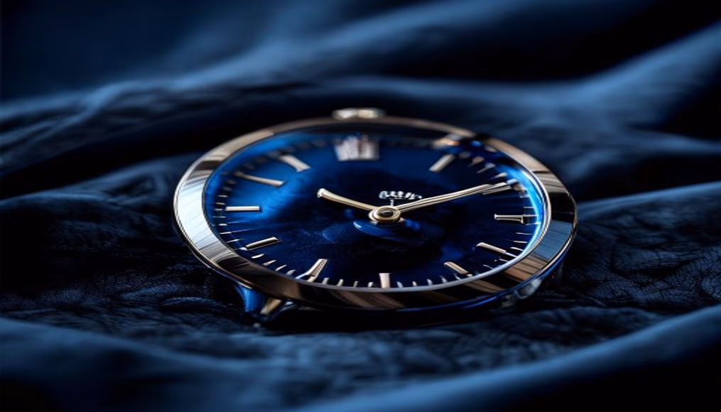 f.p. journe chronometre bleu in luxury editorial photography