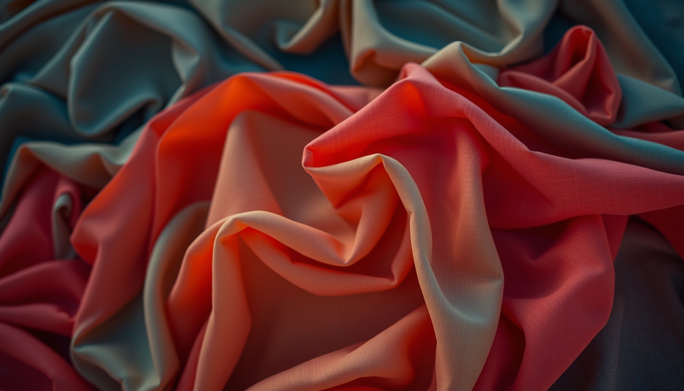 fabric samples colorful in editorial style