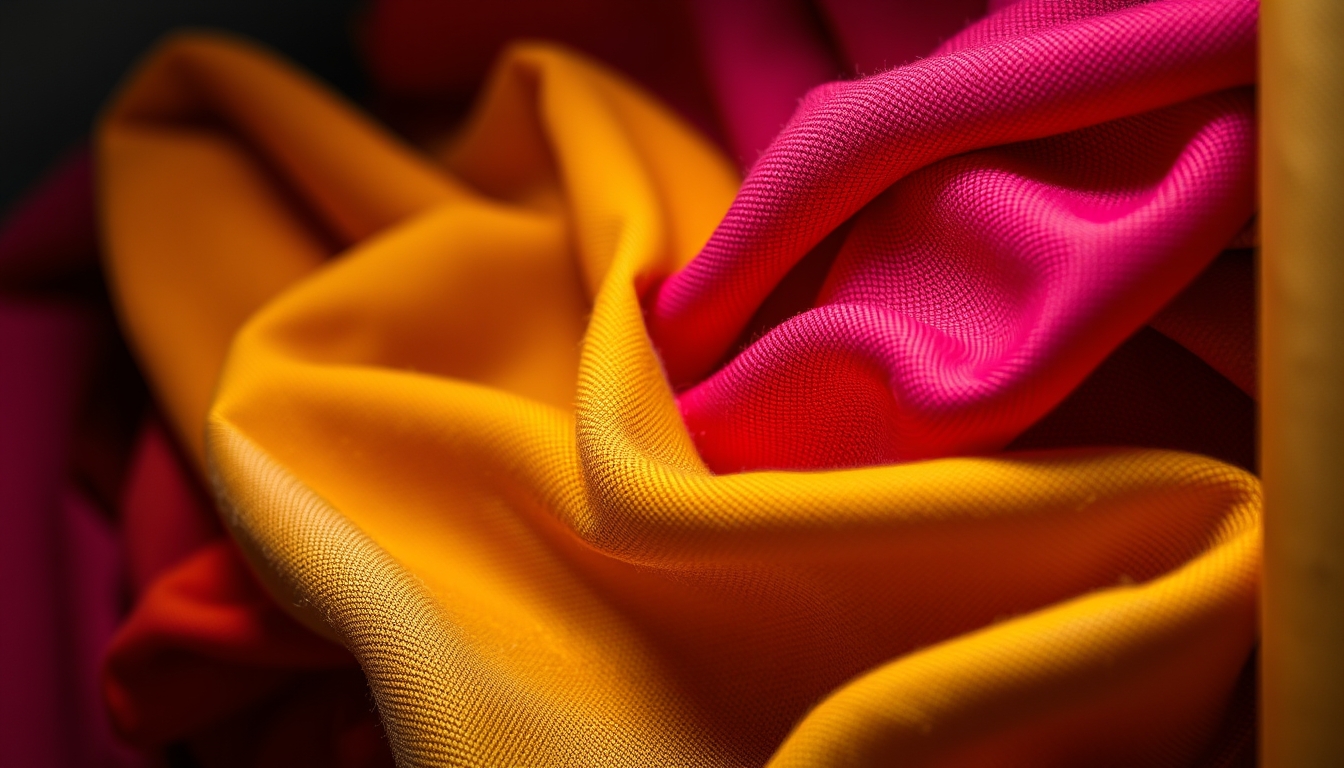 fabric samples colorful in editorial style