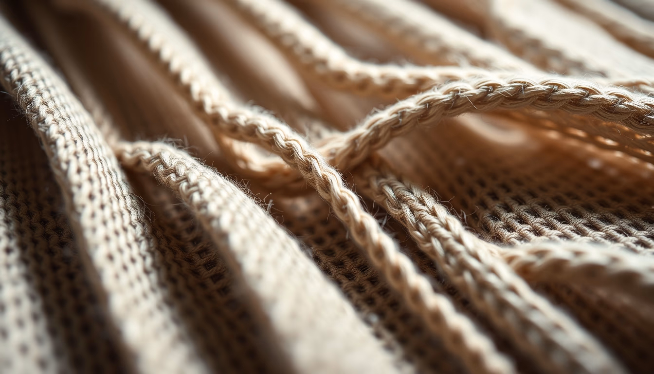 Fabric weave closeup em estilo editorial