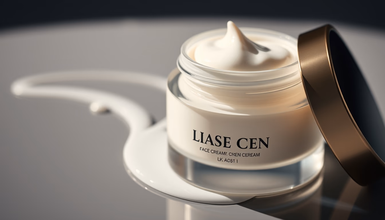 face cream jar luxury in editorial style