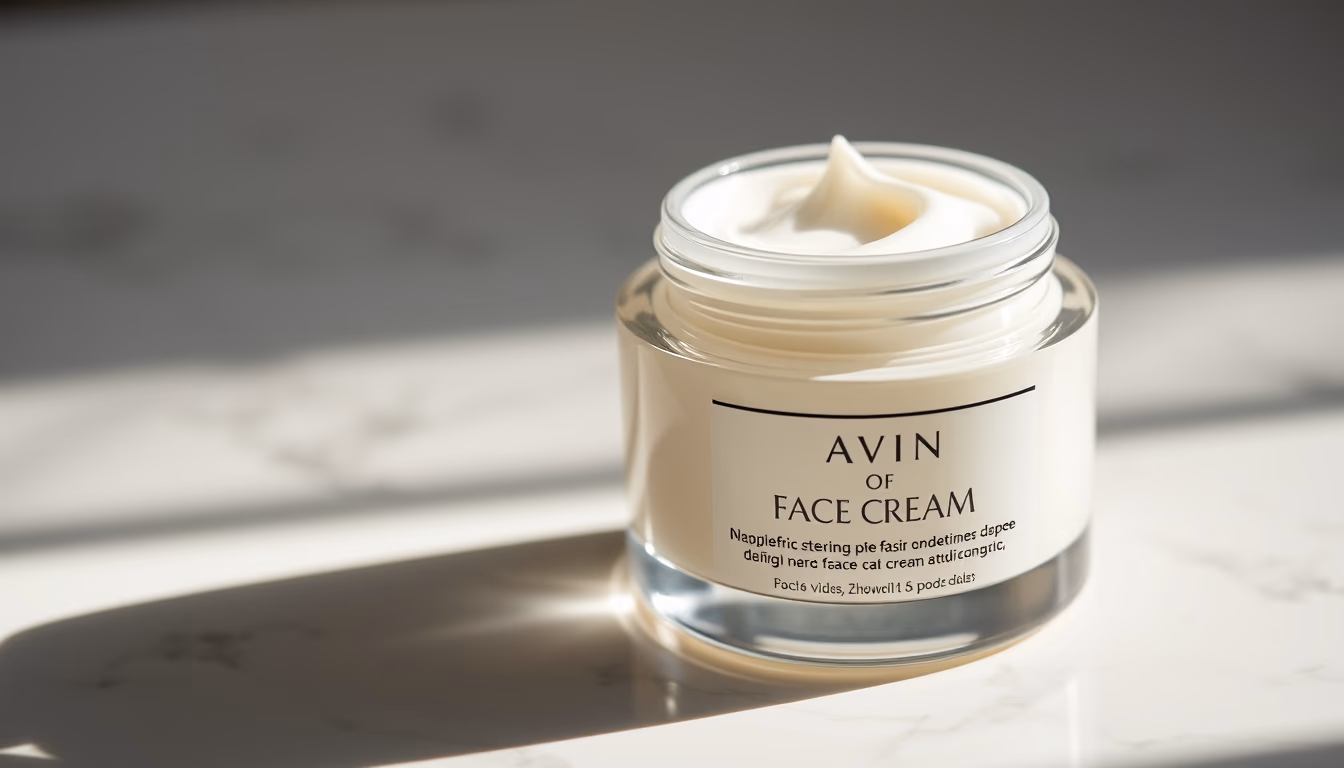 face cream jar luxury in editorial style