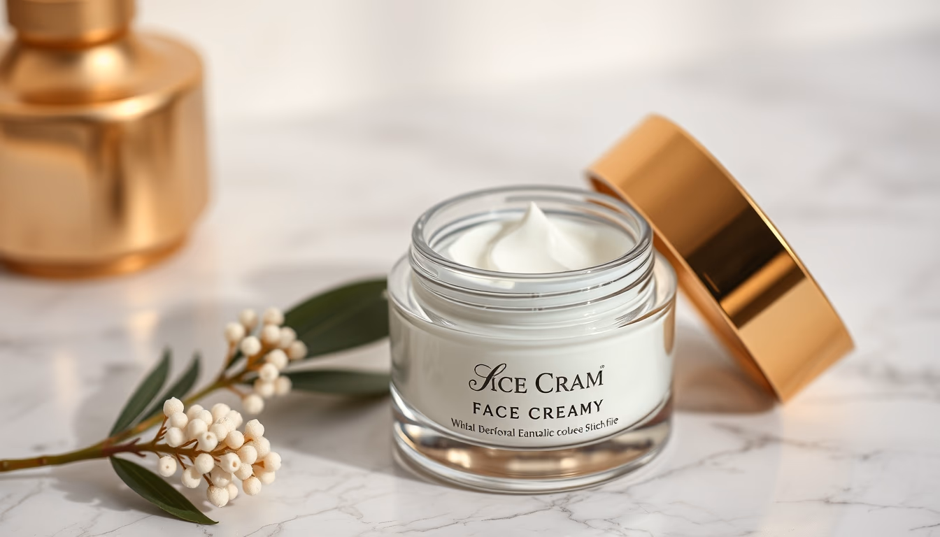 face cream jar luxury in editorial style