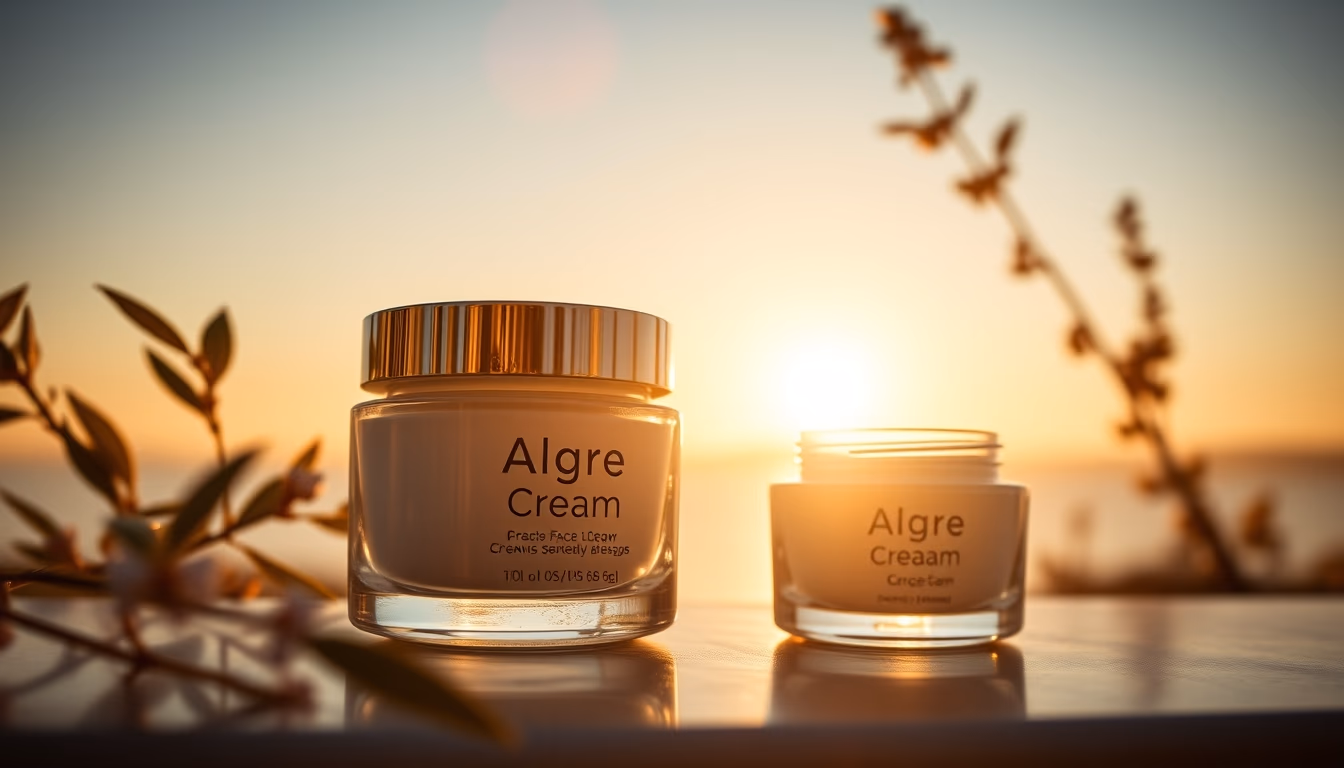 face cream jar luxury in editorial style