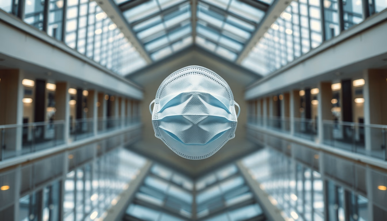 face mask sheet pack in editorial style