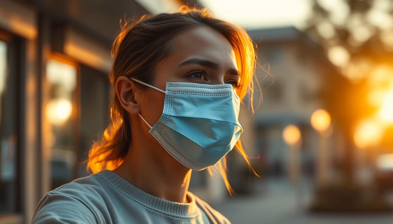 face mask sheet pack in editorial style