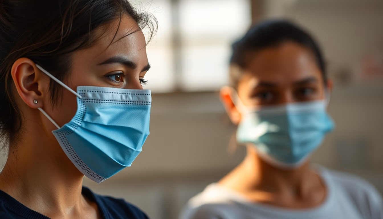 face mask sheet pack in editorial style