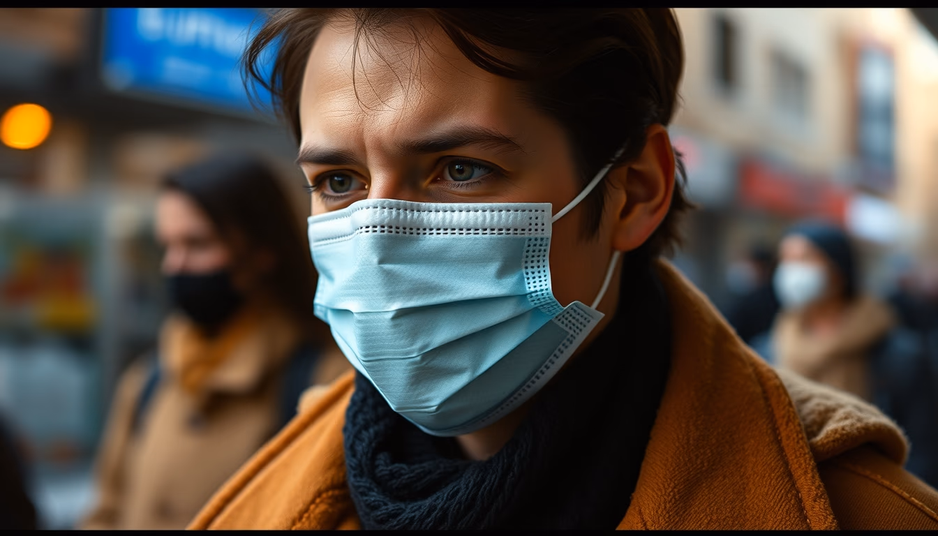 face mask sheet pack in editorial style