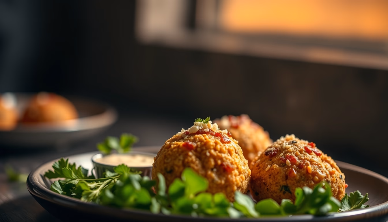 falafel sesame in editorial style