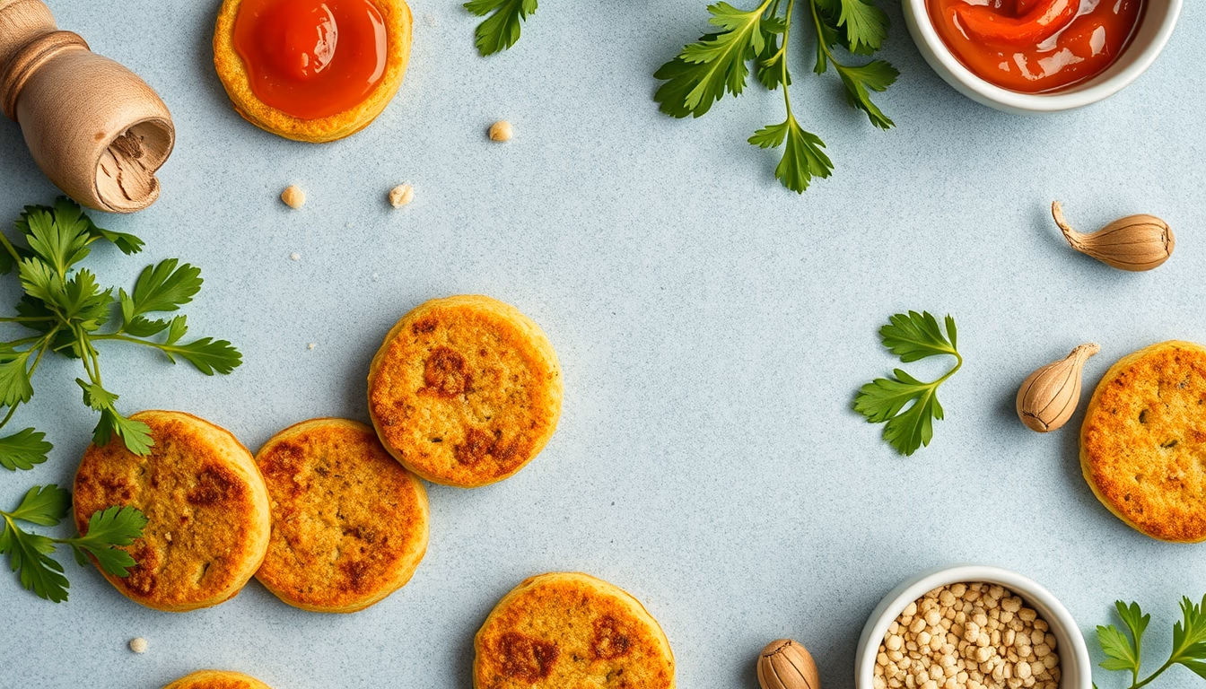 falafel sesame in editorial style