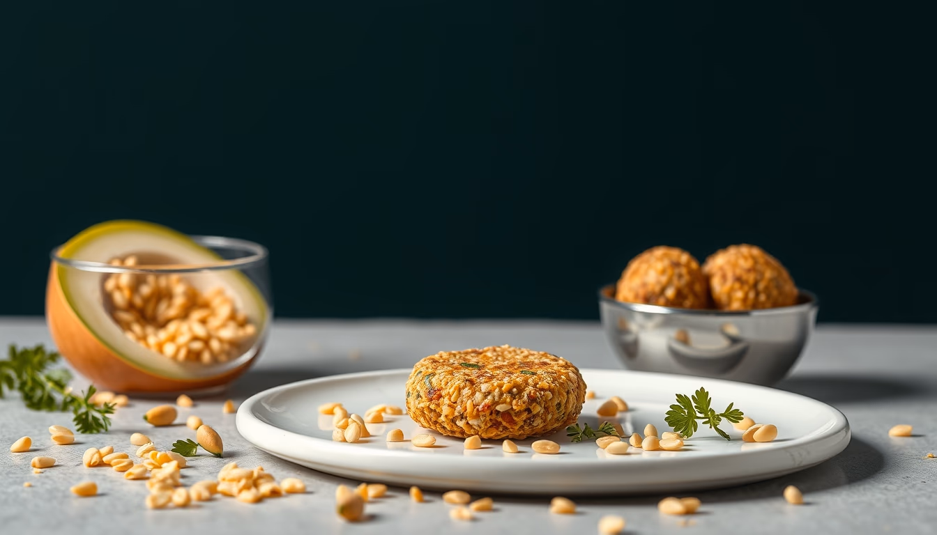 falafel sesame in editorial style