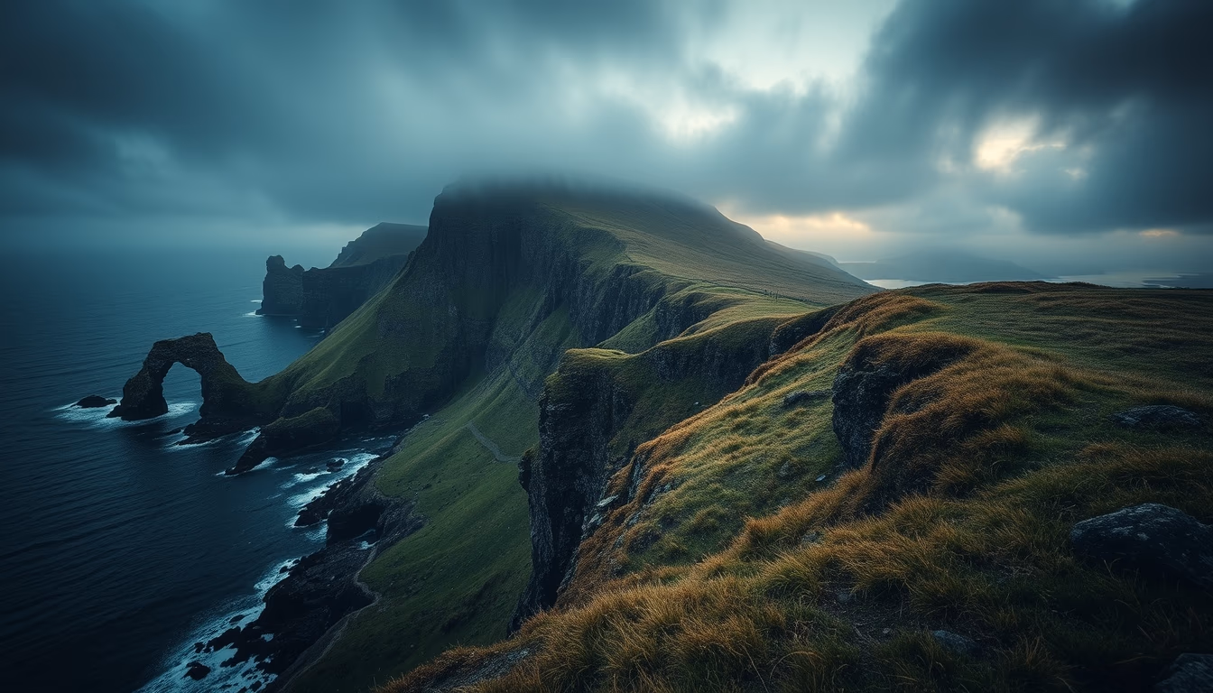 fanad head ireland in editorial style