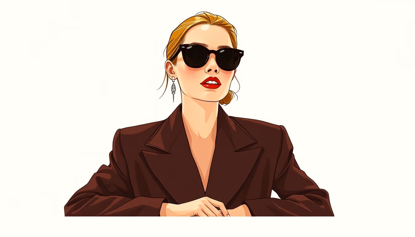 fashion illustration in editorial style