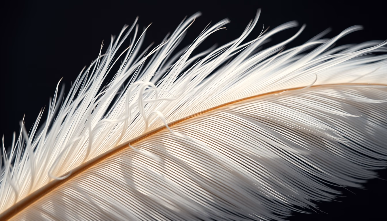 feather macro detail in editorial style