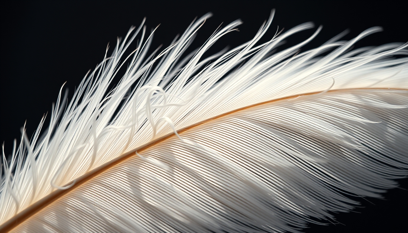 feather macro detail in editorial style