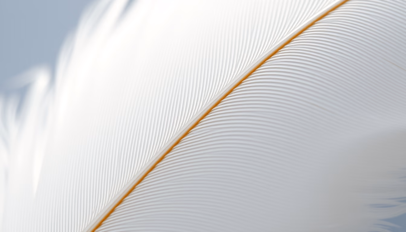 feather macro detail in editorial style