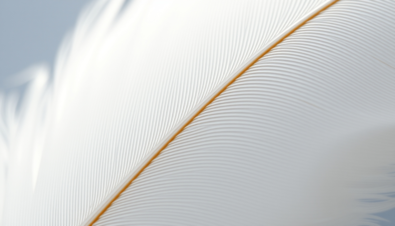 feather macro detail in editorial style