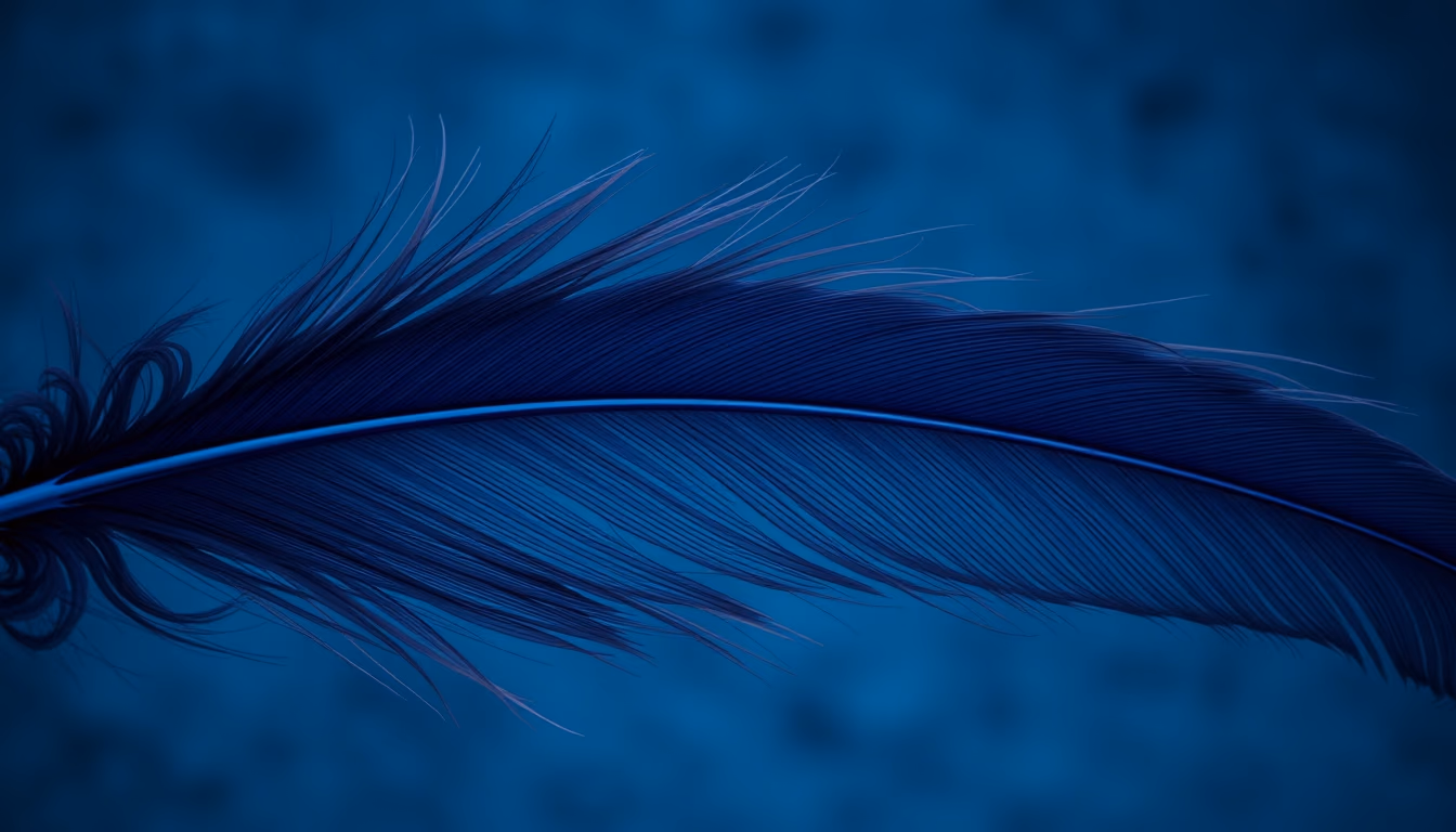 feather quill ink in editorial style