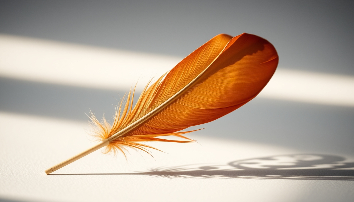 feather quill ink in editorial style