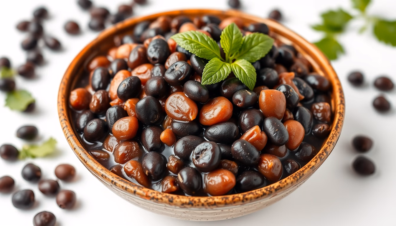 feijoada brazilian black beans in editorial style