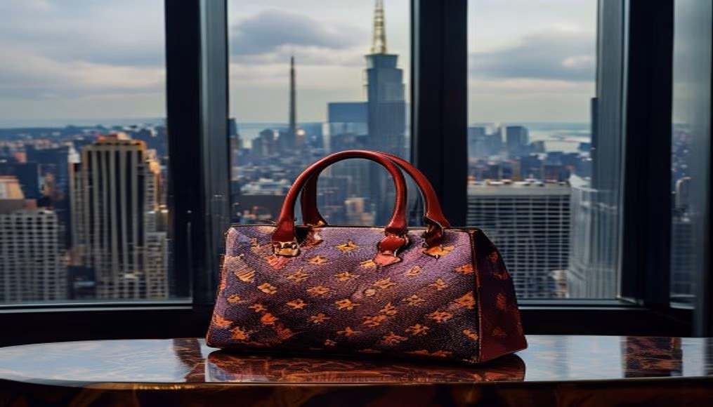 Fendi baguette ff jacquard em fotografia editorial de luxo