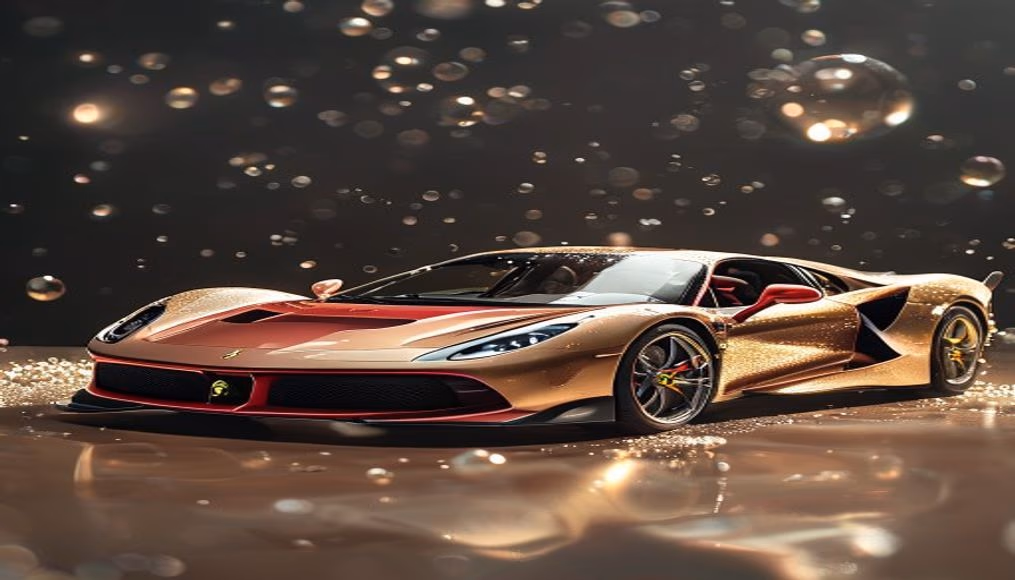 ferrari daytona sp3 limited in luxury editorial photography