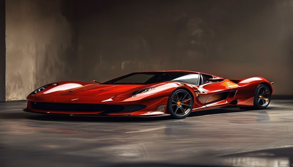 Ferrari monza sp1 barchetta em fotografia editorial de luxo