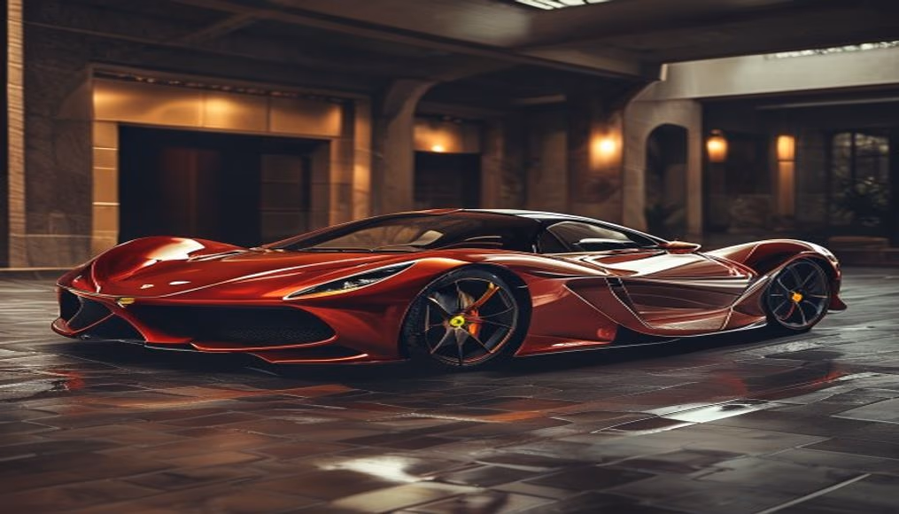 ferrari sf90 stradale assetto in luxury editorial photography