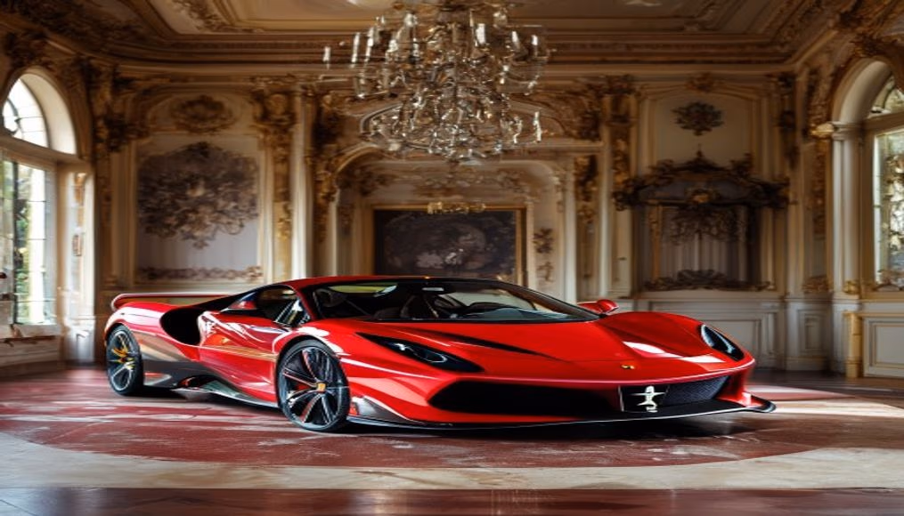 Ferrari sf90 stradale assetto em fotografia editorial de luxo