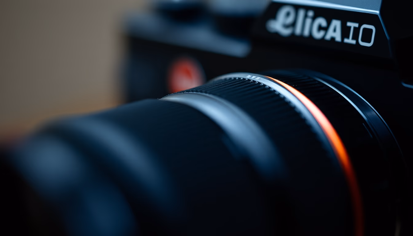 film camera leica in editorial style