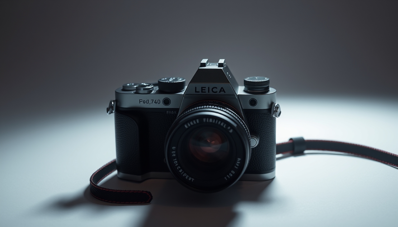 film camera leica in editorial style