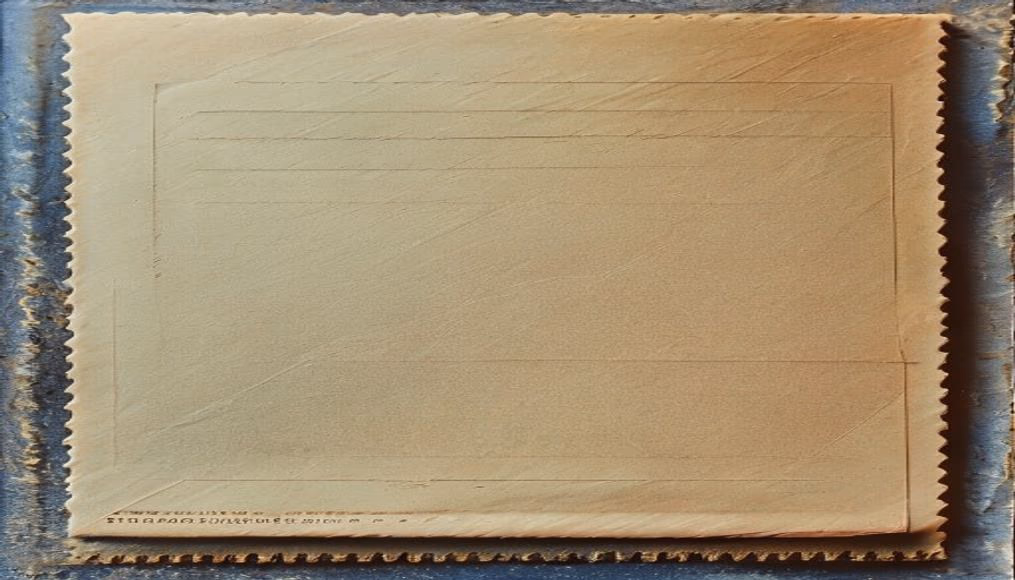 first day cover envelope in editorial style